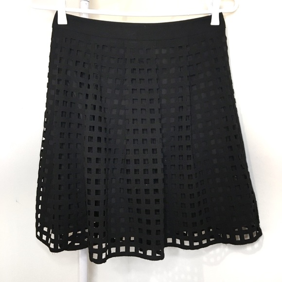 REISS black cut-out Skirt - Picture 1 of 6